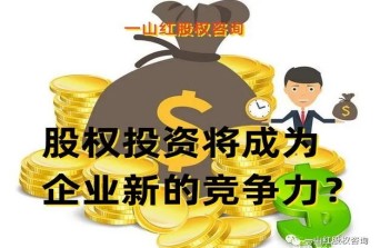 股權(quán)投資將成為企業(yè)新的競爭力